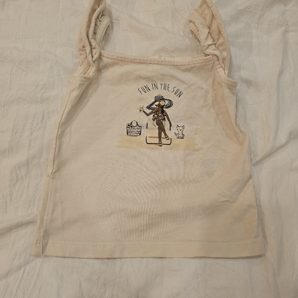 Janie and Jack Fun in the Sun Ruffle Sleeve Top 12-18 months - Picture 2 of 7